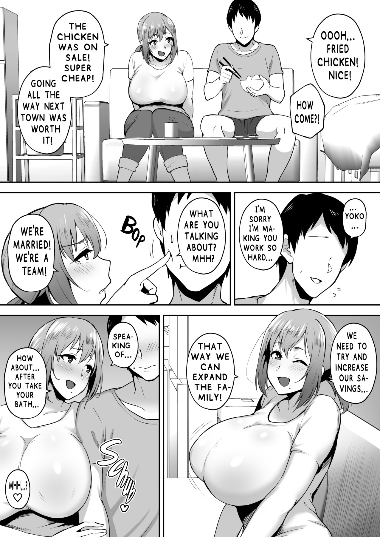 Hentai Manga Comic-Big Breasted Married Woman-Read-2